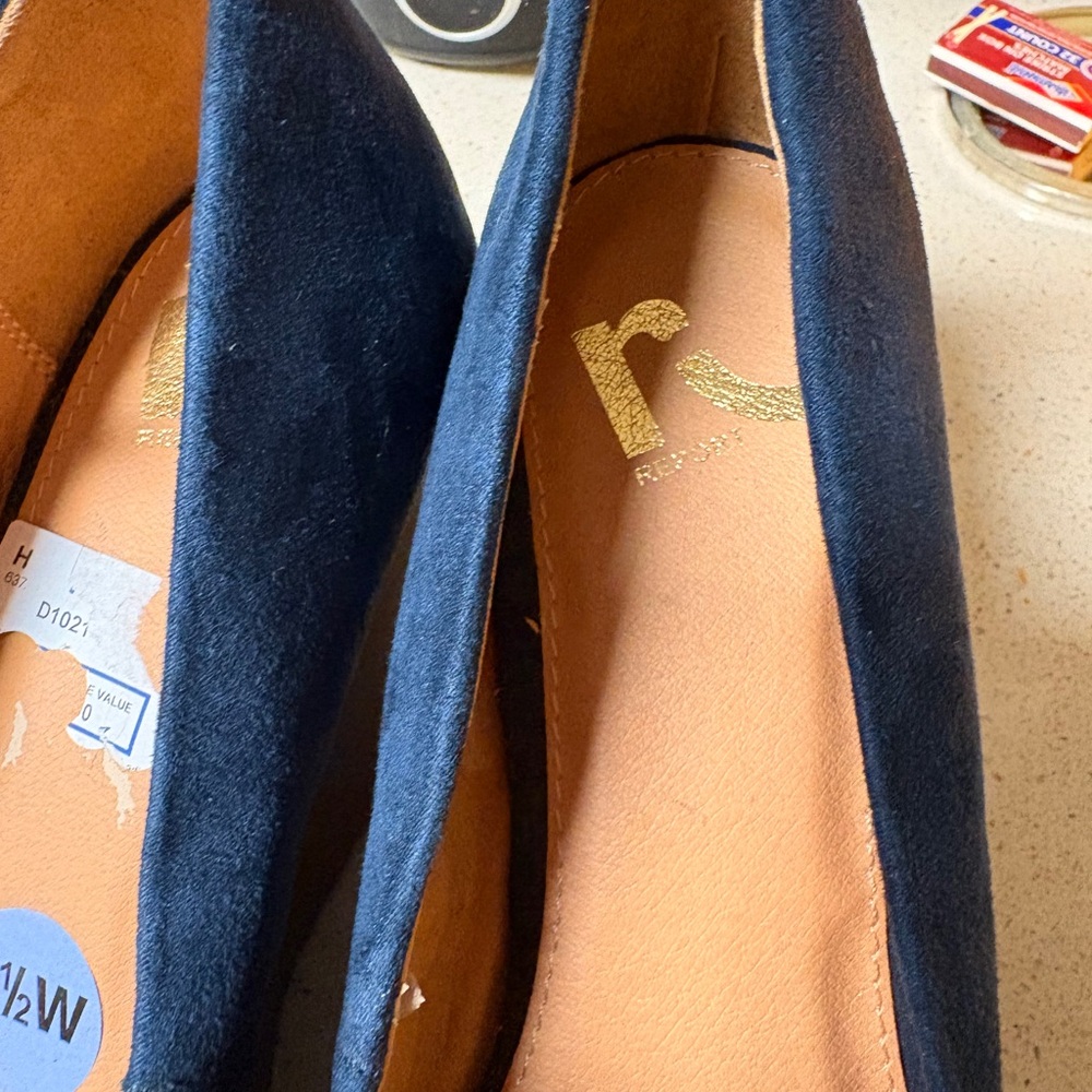 Report Navy Blue Heels with Ankle Strap - Picture 6 of 6